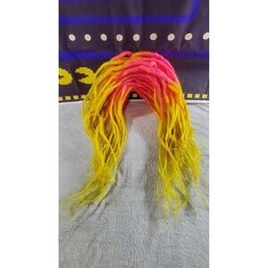 Pink Yellow Double Ended FULL HEAD Synthetic Crotchet Dreadlocks 45 Pieces